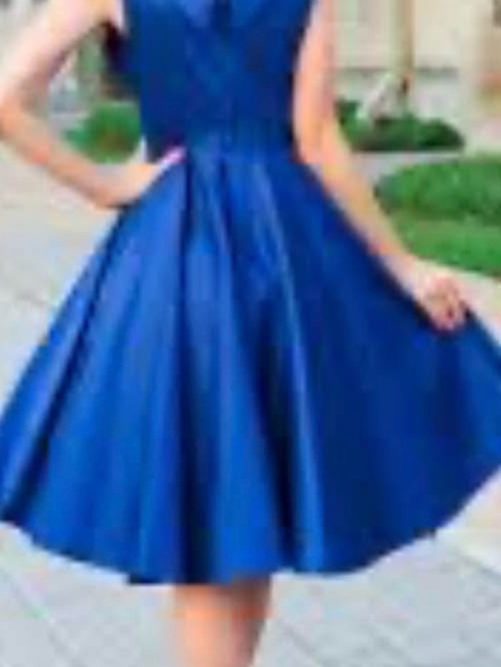 NWOT Talbots Royal Blue Sleeveless Wrap Midi Dress with Tie Waist